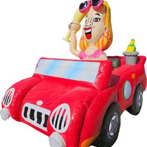 Vrouw in Cabrio